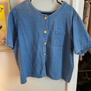 Denim Boxy Top